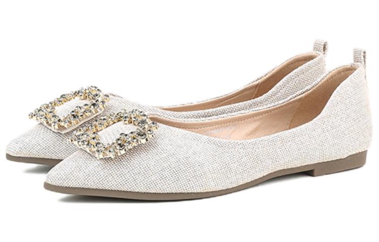 Order (W) Exull Esse Q Fabric Kasut Slip-On Hujung Runcing 'Apricot' 72I7013381