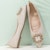 (W) Exull Esse Q Fabric Kasut Slip-On Hujung Runcing 'Apricot' 72I7013381