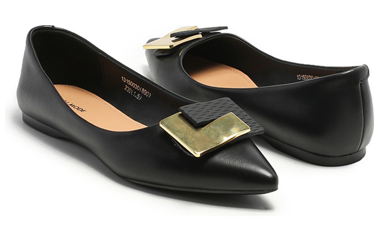 (W) Exull Esse Q Synth Leather Flat 'French Low Heel Pointed Toe' 圖 3