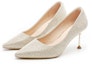 Lookbook (W) EXULL Evie Q 'Emas Terang Kristal Perancis Stiletto Pumps' 1315006404