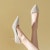 (W) EXULL Evie Q 'Emas Terang Kristal Perancis Stiletto Pumps' 1315006404