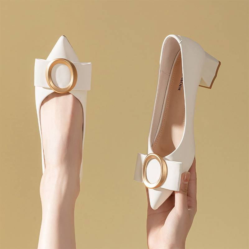 (W) Exull EViS Q Pointed Toe High Heels 'White' 圖 5