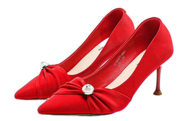 Order (W) Exull EVISU Tacón Aguja Punta Fina 'Rojo' 1315007710