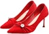 (Women) Exull EVISU Pointed Toe Stiletto 'Red' 1315007710