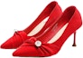 Order (Women) Exull EVISU Pointed Toe Stiletto 'Red' 1315007710