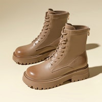 (W) Exull时尚黑色系带短靴 1218630297 Shop (W) Exull时尚黑色系带短靴 1218630297