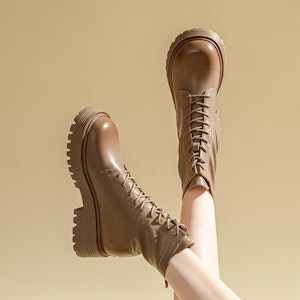 (W) 엑설 플랫폼 숏 블랙 부츠 (Exseol Peulraeteupom Syot Beullaek Butseu) 1218630297 2