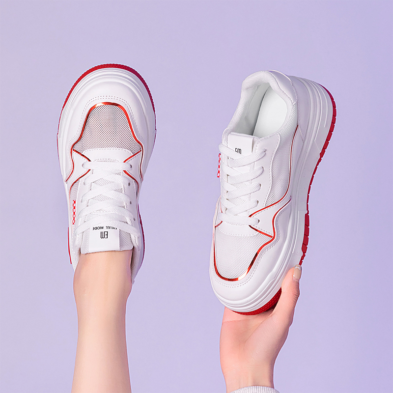 Order EXULL 依思Q PU 透氣休閒 時尚板鞋 4cm 女款