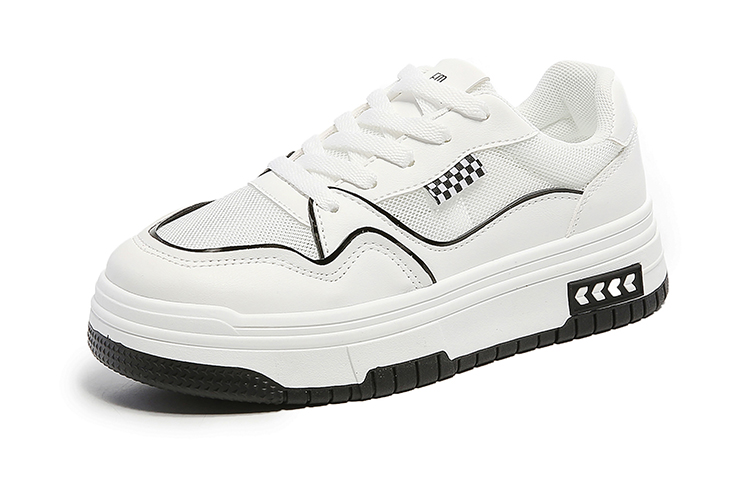 Shop EXULL 依思Q PU 透氣休閒 時尚板鞋 4cm 女款