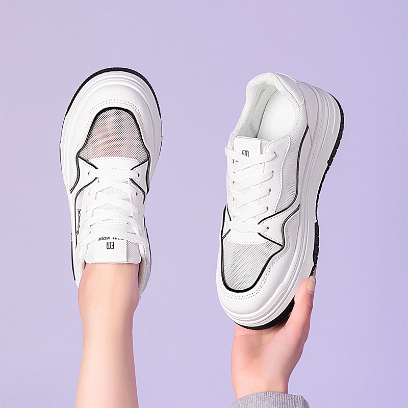 Details for EXULL 依思Q PU 透氣休閒 時尚板鞋 4cm 女款