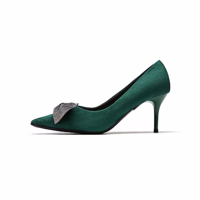 (W) Exull Green 7cm 'Evening Breeze Gentle Pointed Toe Stiletto'
