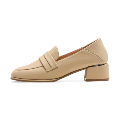 (W) Exull Heeled Shoes 'Beige'