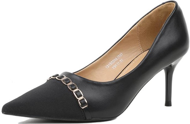 (Women) Exull IsQ 'Black Cow Print Patchwork Pointed Toe High Heels' 1215000860 Buy (Women) Exull IsQ 'Black Cow Print Patchwork Pointed Toe High Heels' 1215000860