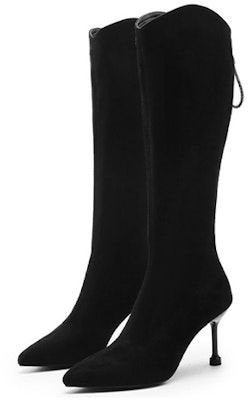 (Women) Exull IsQ 'Black Pointed-Toe Stiletto High Boots' 1218803760 Lookbook (Women) Exull IsQ 'Black Pointed-Toe Stiletto High Boots' 1218803760