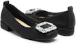 Shop (W) Exull isQ 'Hitam Hujung Petak Manik Kristal Tumit Tebal' 1315006560