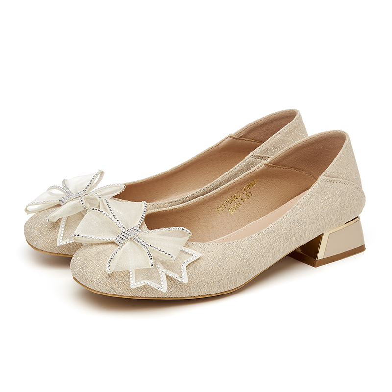 Shop (W) Exull IsQ 针织圆头一脚蹬‘休闲米色’ 73170062