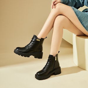 (W) エクサレIsQレザー厚底マーチンブーツ(サイドジップ無地) 1318608960 Sizing (W) エクサレIsQレザー厚底マーチンブーツ(サイドジップ無地) 1318608960