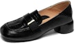 Buy (W) EXULL IsQ Kulit Mule 'Tumit Tebal Gesper Logam Hitam' 12I7101660