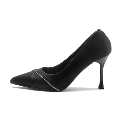 (W) Exull IsQ Pointed Toe Slip-On High Heels 'Black'