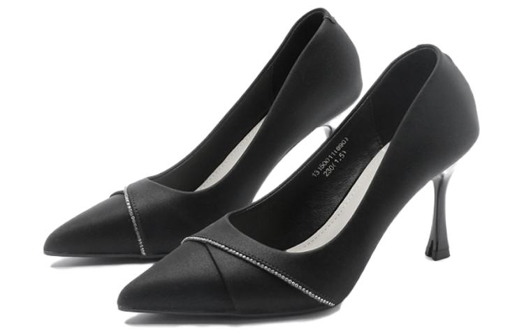 Lookbook (W) Exull IsQ Tumit Tinggi Hujung Runcing Slip-On 'Hitam' 1315001160