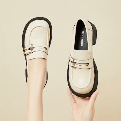 (W) Exull Loafer 'Platform Hitam British' 7317102660 8