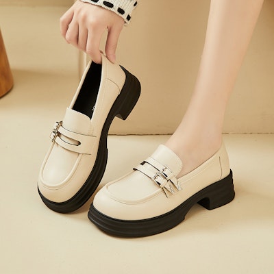 (W) Exull Loafer 'Platform Hitam British' 7317102660 9