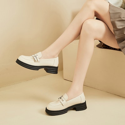 (W) Exull Loafer 'Platform Hitam British' 7317102660 11