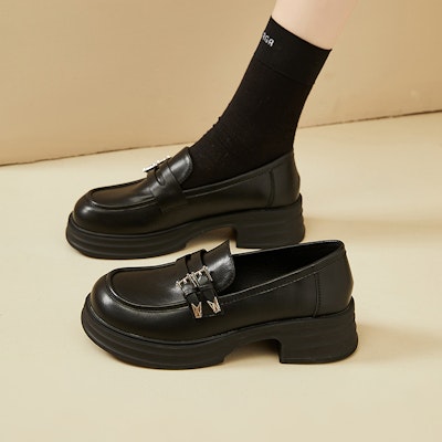 (W) Exull Loafer 'Platform Hitam British' 7317102660 2