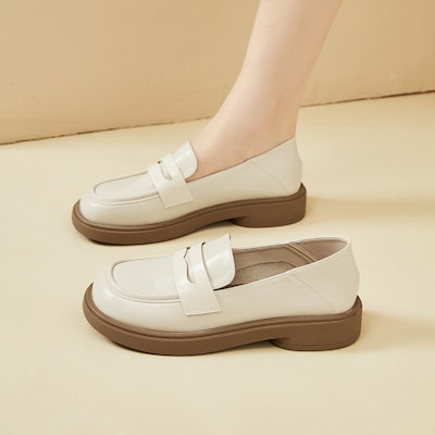 (W) Exull Loafer 'Gaya British Platform - Hitam' 7317102060 7