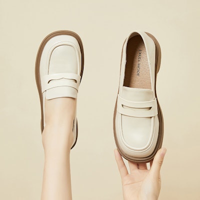 (W) Exull Loafer 'Gaya British Platform - Hitam' 7317102060 12