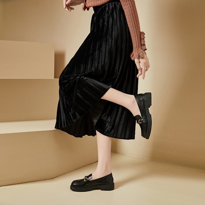 (W) Exull Loafer 'Suela Gruesa - Negro' 73171018 3