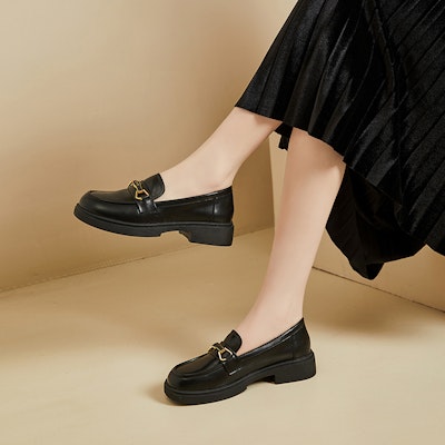 (W) Exull Loafer 'Suela Gruesa - Negro' 73171018 4