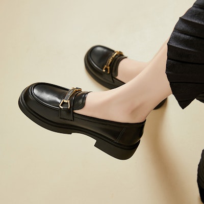 (W) Exull Loafer 'Suela Gruesa - Negro' 73171018 1