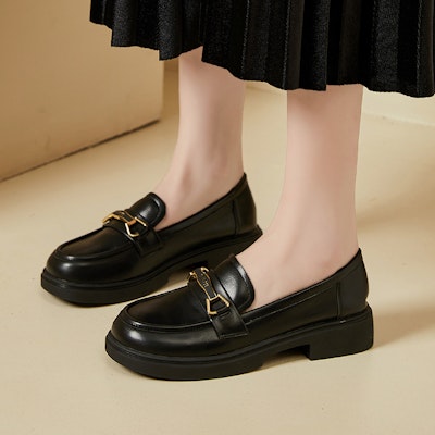 (W) Exull Loafer 'Suela Gruesa - Negro' 73171018 2