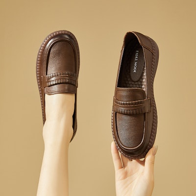 (W) Kasut Exull Loafers 'Kulit Hitam' 7317103660 9