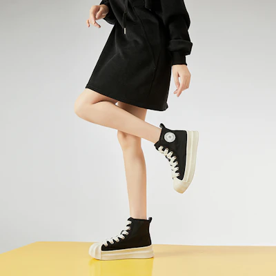 EXULL 依思Q 織物 日系貝殼頭百搭 低筒 球鞋 5cm 女款 Details for EXULL 依思Q 織物 日系貝殼頭百搭 低筒 球鞋 5cm 女款