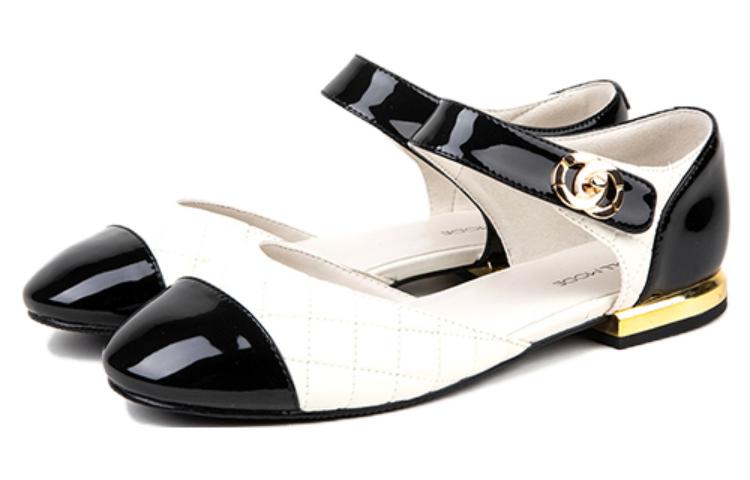 (W) Exull Mary Jane 'Magic Tape Round Toe Black and White' 圖 2