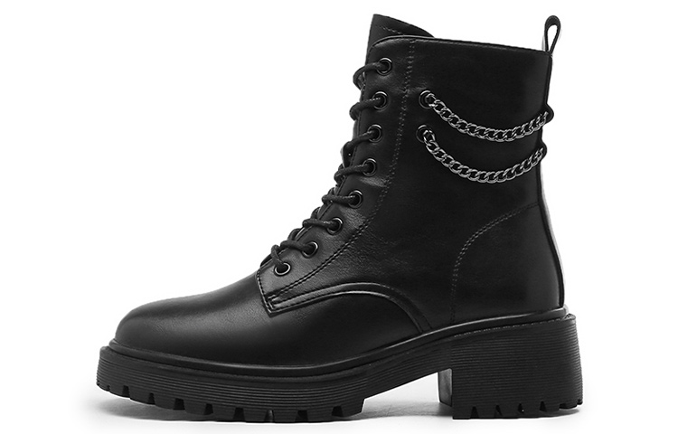 (Women) Exull Mid Martin Boots 'Black Leather' 1218647860