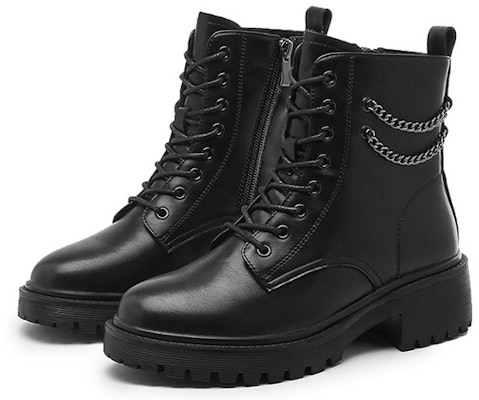 (Women) Exull Mid Martin Boots 'Black Leather' 1218647860 Lookbook (Women) Exull Mid Martin Boots 'Black Leather' 1218647860