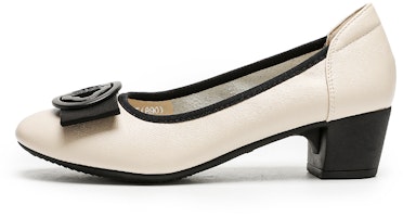 (Women) EXULL PU 'Comfort Versatile Chunky High Heels 4.3cm' 12I70075 (Women) EXULL PU 'Comfort Versatile Chunky High Heels 4.3cm' 12I70075