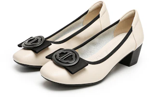 Lookbook (W) Tacones Altos Gruesos Versátiles y Cómodos EXULL PU 4.3cm 12I70075
