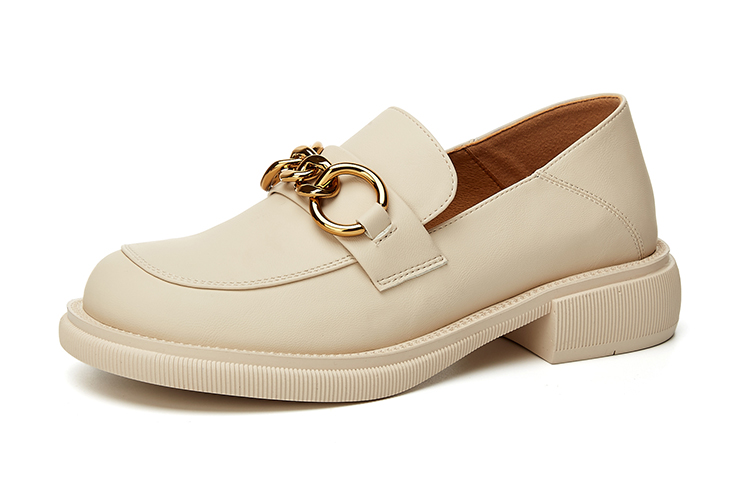 Lookbook (Women) Exull PU Round Toe Loafers 'Casual Versatile' 82151040