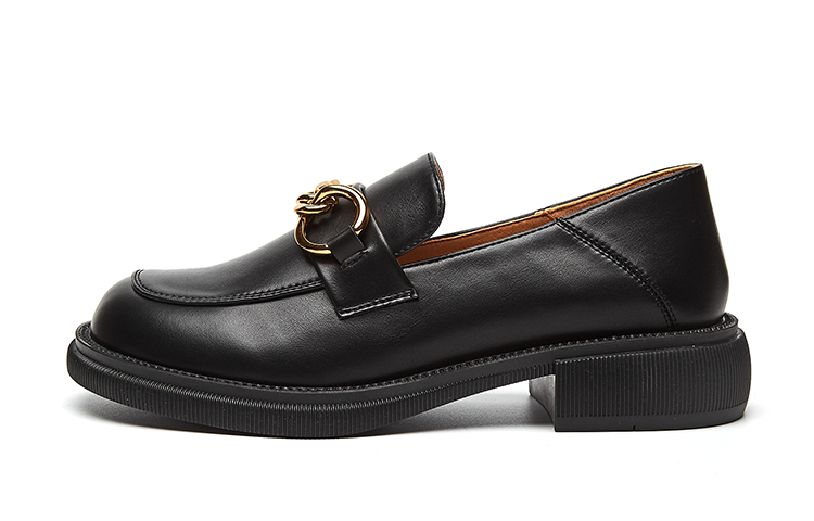 Cheap (Women) Exull PU Round Toe Loafers 'Casual Versatile' 82151040