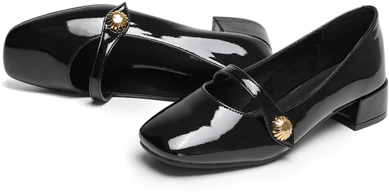 (Women) Exull PU Square Toe 'French Black Casual Flat' 8217001160 Shop (Women) Exull PU Square Toe 'French Black Casual Flat' 8217001160