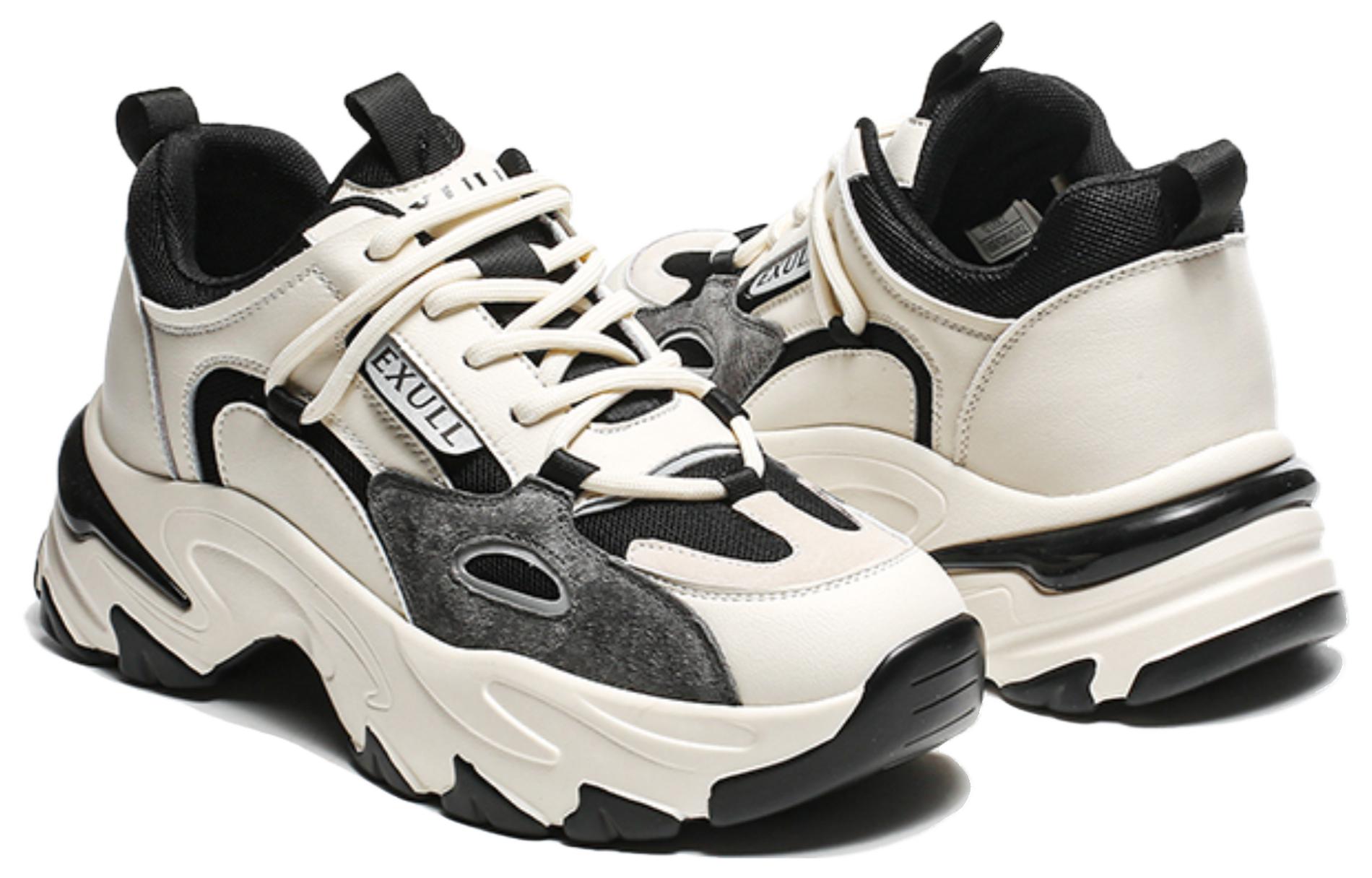 Lookbook (W) Exull仿皮革黑色老爹鞋 厚底松糕鞋 7315700360