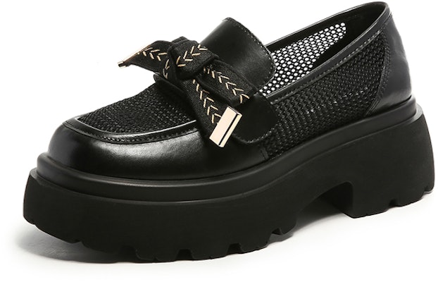 (W) Exull2023厚底蝴蝶结网面透气乐福鞋 73169603 Order (W) Exull2023厚底蝴蝶结网面透气乐福鞋 73169603