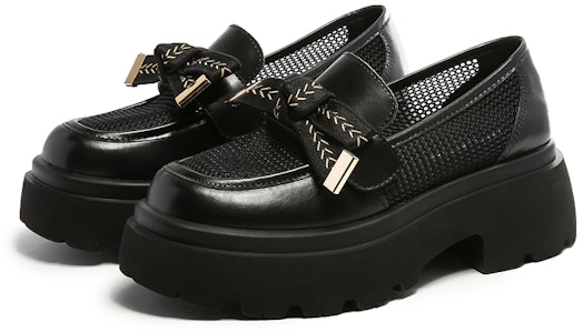 (W) Exull2023厚底蝴蝶结网面透气乐福鞋 73169603 Shop (W) Exull2023厚底蝴蝶结网面透气乐福鞋 73169603