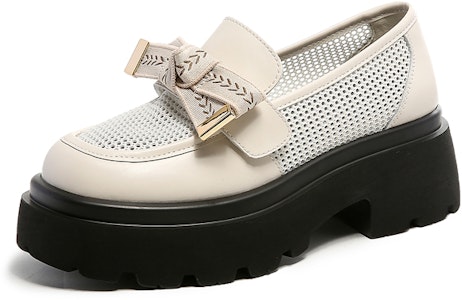 (W) Exull2023厚底蝴蝶结网面透气乐福鞋 73169603 Details for (W) Exull2023厚底蝴蝶结网面透气乐福鞋 73169603