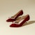 (W) EXULL Q 6cm 'Pointed Toe Berwarna Merah Baldu dan Mutiara Stiletto' 1315001510