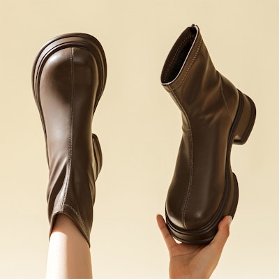 (W) 엑설Q '레트로 살구색 앵클부츠' (Exull Q 'Retro Salgusaek Ankle Boots') 1218630882 Order (W) 엑설Q '레트로 살구색 앵클부츠' (Exull Q 'Retro Salgusaek Ankle Boots') 1218630882